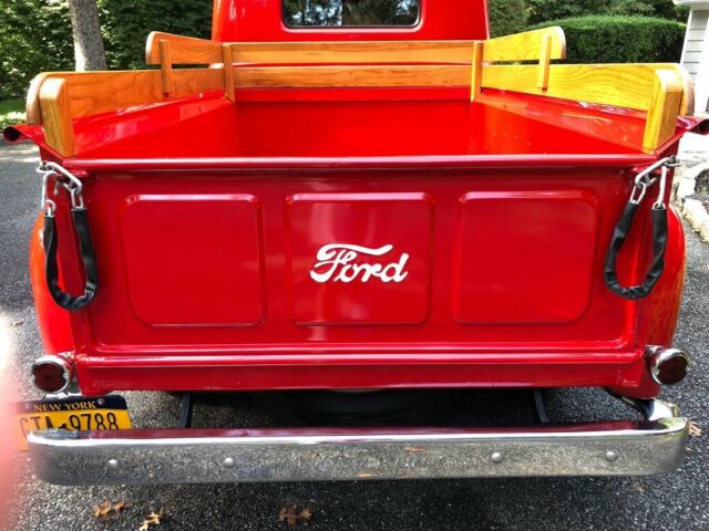 1950 Red Ford F-100 Standard Cab Pickup