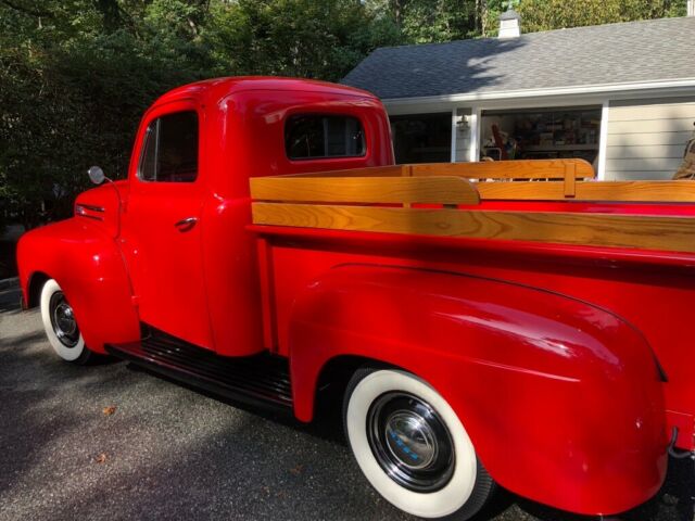 1950 Red Ford F-100 Standard Cab Pickup