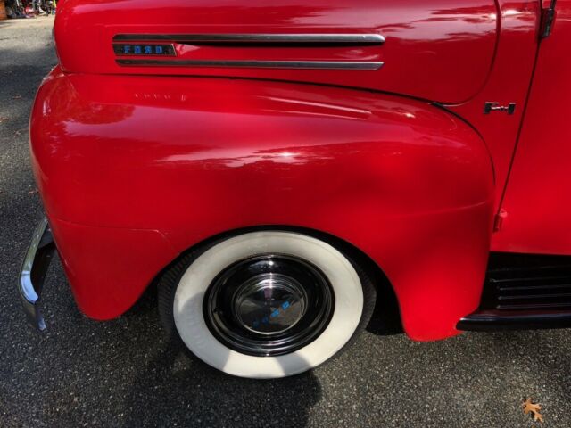 1950 Red Ford F-100 Standard Cab Pickup