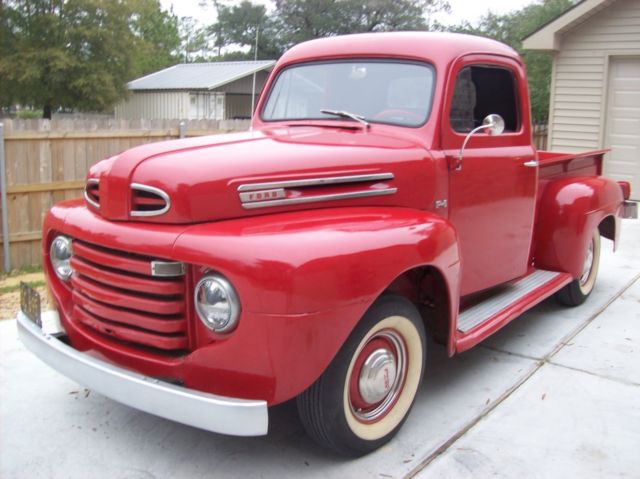 1950 Red Ford Other Pickups Standard Cab Pickup