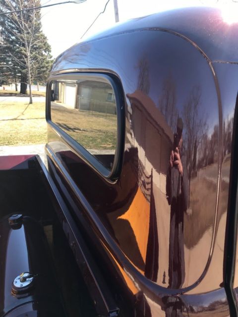 1950 Black/Burgundy Ford F-100 Standard Cab Pickup