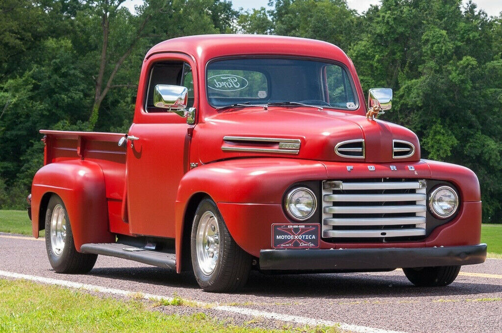 1950 Burgundy Ford F3 Pickup Truck
