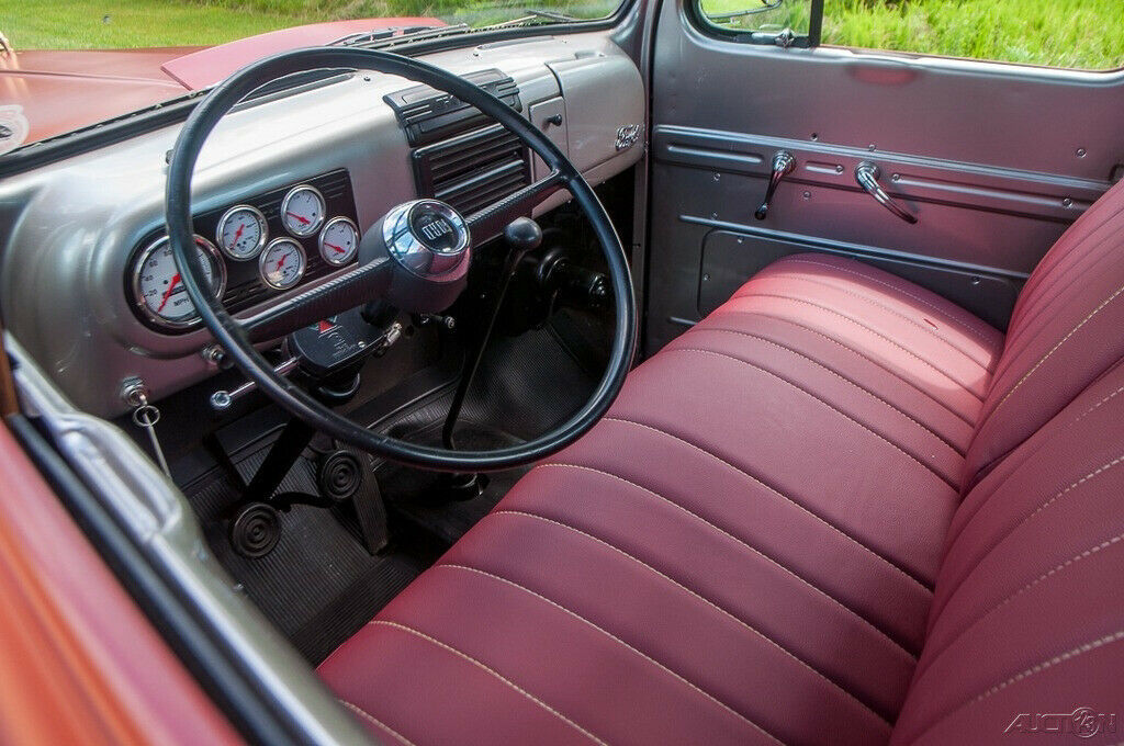 1950 Burgundy Ford F3 Pickup Truck