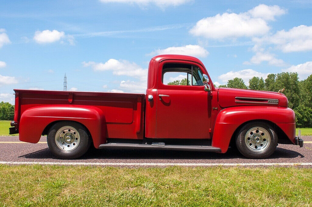 1950 Burgundy Ford F3 Pickup Truck