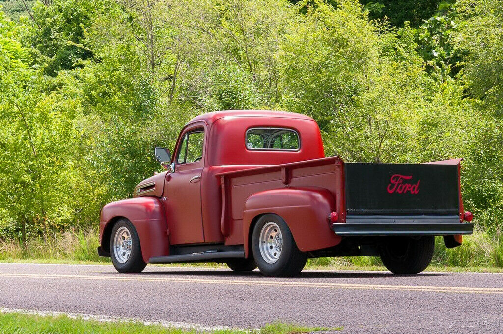 1950 Burgundy Ford F3 Pickup Truck