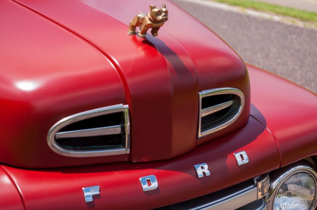 1950 Burgundy Ford F3 Pickup Truck
