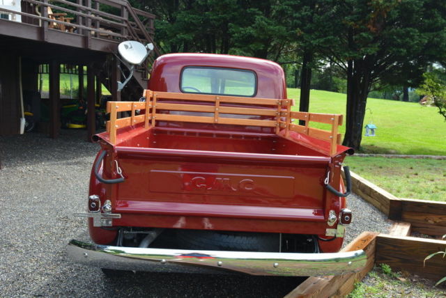 1951 Red GMC 1/2 Ton Pickup --