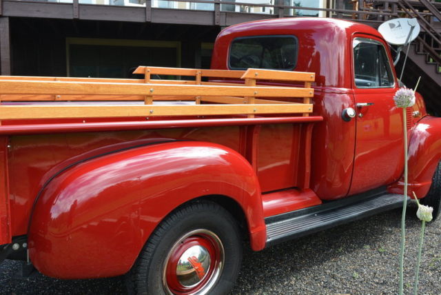 1951 Red GMC 1/2 Ton Pickup --