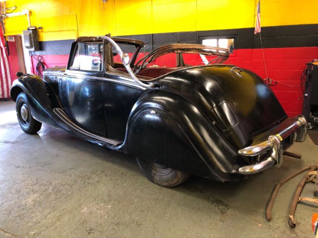 1950 Black Jaguar Mark V Convertible