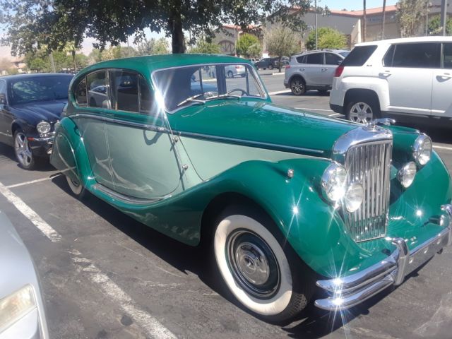 1950 Green Jaguar Mark V Sedan