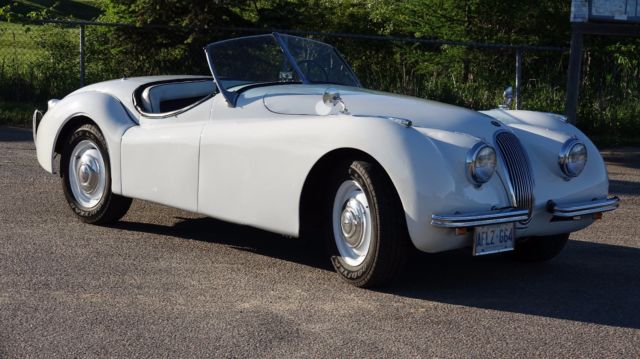 1950 White Jaguar XK U/K