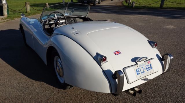 1950 White Jaguar XK U/K
