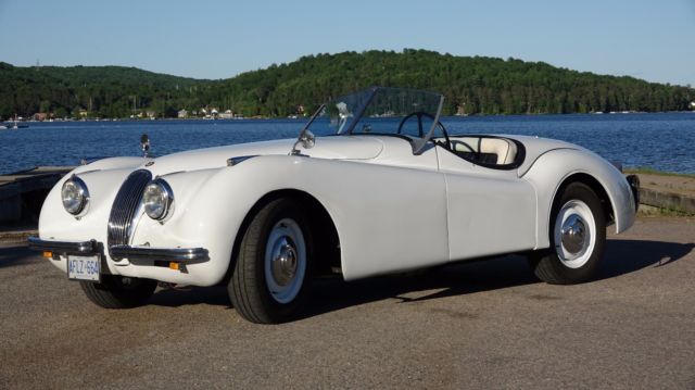 1950 White Jaguar XK U/K