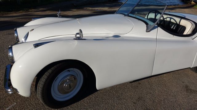 1950 White Jaguar XK U/K