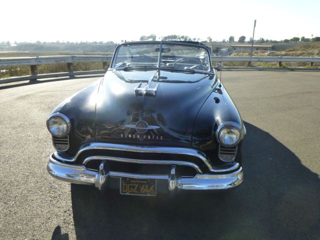 1950 Black Oldsmobile Eighty-Eight Convertible