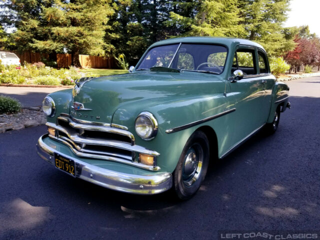 1950 Green Plymouth Deluxe Coupe