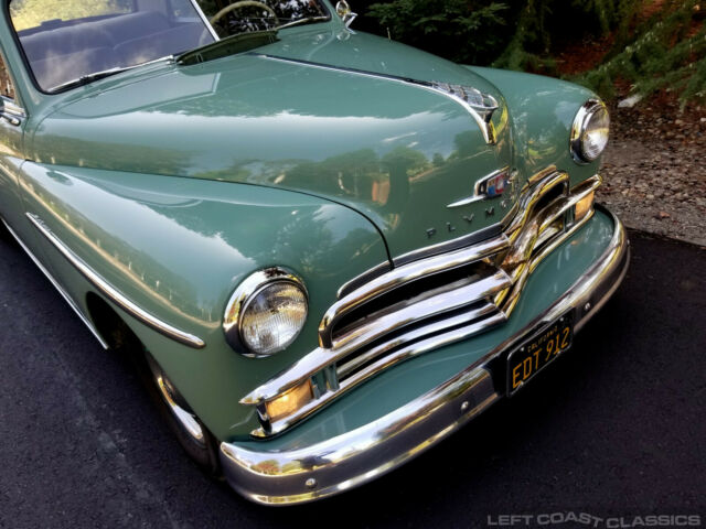 1950 Green Plymouth Deluxe Coupe