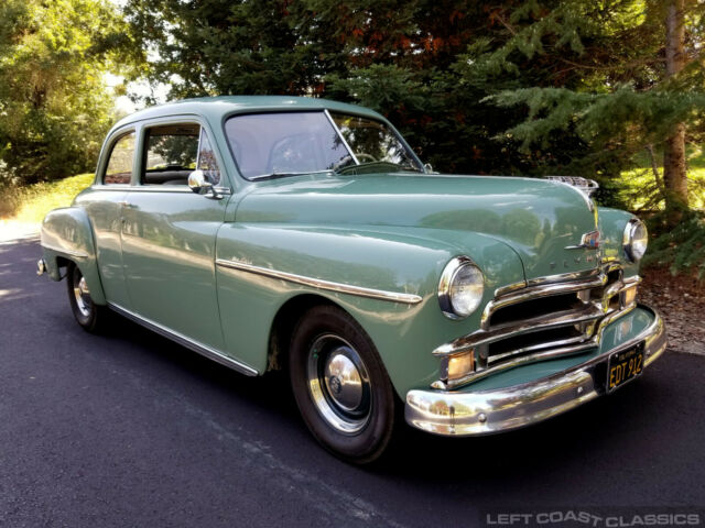 1950 Green Plymouth Deluxe Coupe