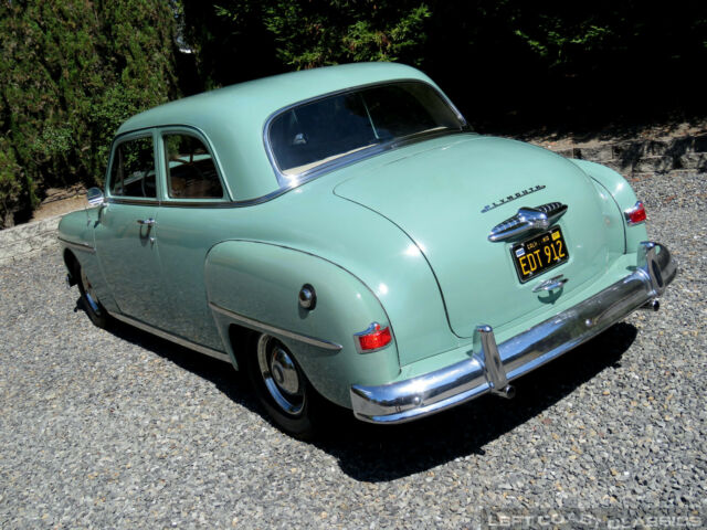 1950 Green Plymouth Deluxe Coupe