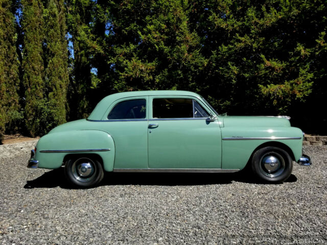 1950 Green Plymouth Deluxe Coupe