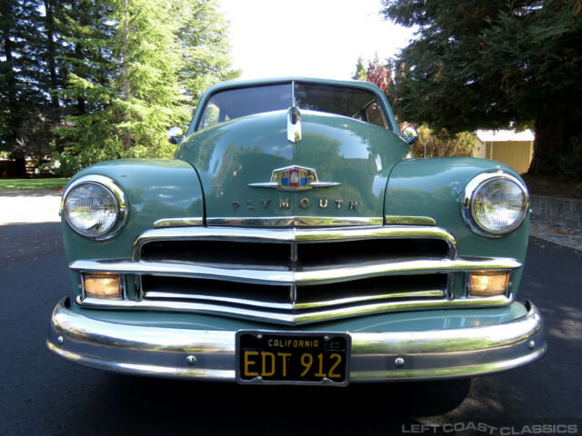 1950 Green Plymouth Deluxe Coupe
