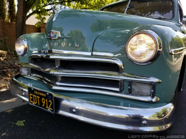 1950 Green Plymouth Deluxe Coupe