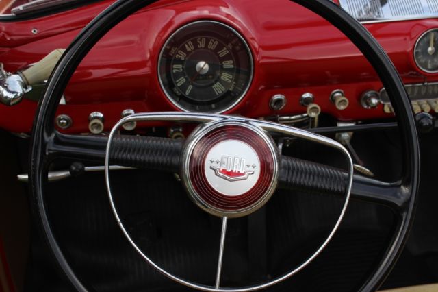 1950 Red Ford Convertible Convertible