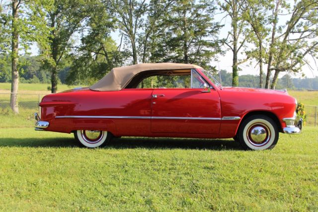 1950 Red Ford Convertible Convertible