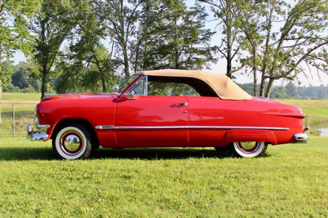 1950 Red Ford Convertible Convertible
