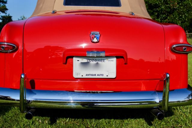 1950 Red Ford Convertible Convertible