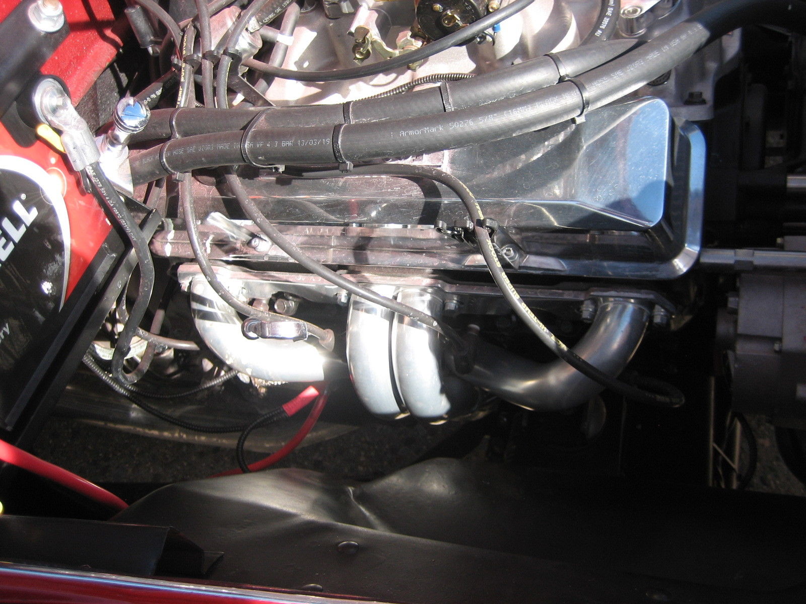 1950 Campus Red with Black Band Willys Jeepster Convertible
