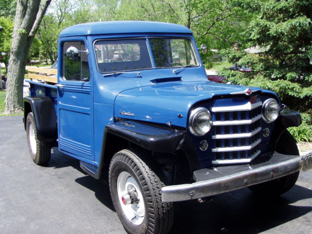 1950 Blue Willys pickup pickup