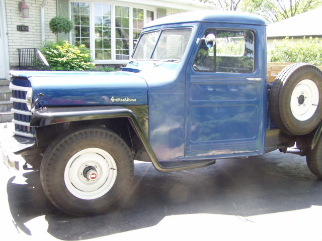 1950 Blue Willys pickup pickup