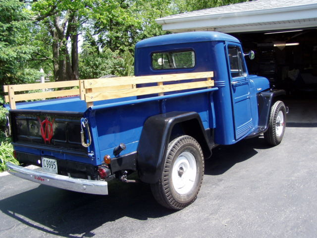 1950 Blue Willys pickup pickup
