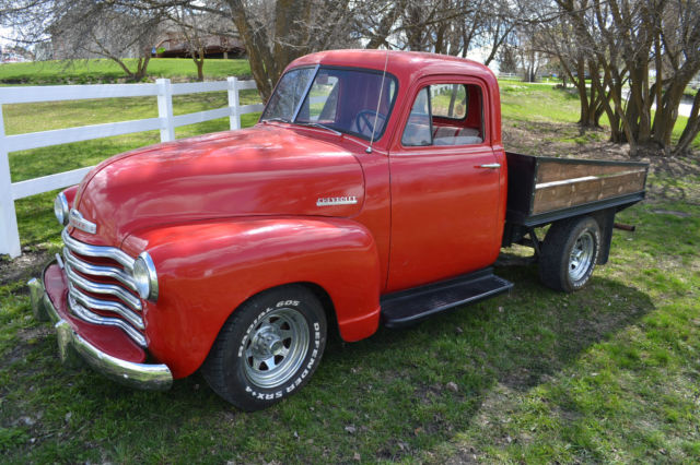 1951 Red Chevrolet Other Pickups Flat bed