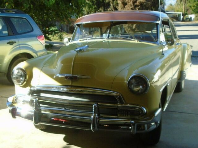 1951 Yellow Chevrolet Bel Air/150/210 Coupe