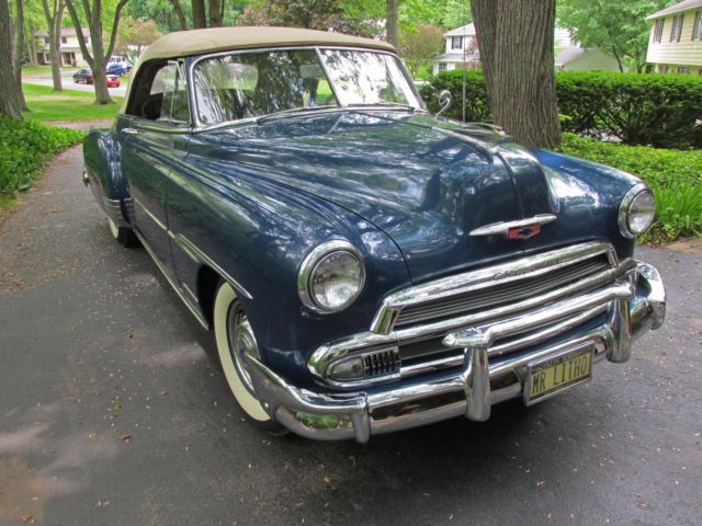 1951 Blue Chevrolet convertible Convertible
