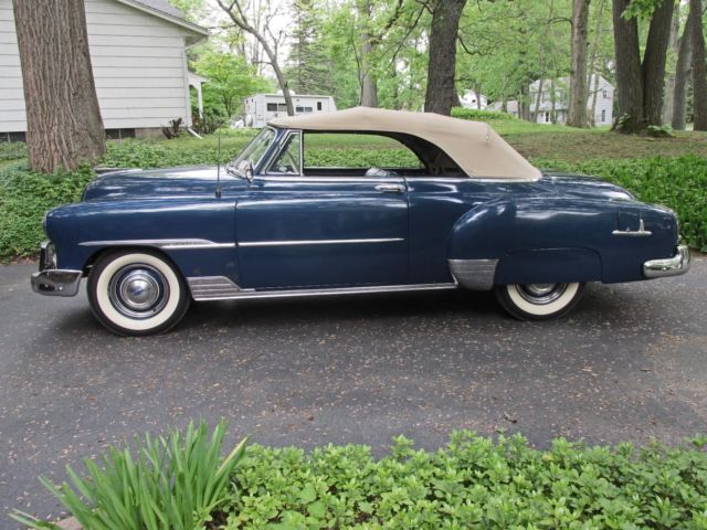1951 Blue Chevrolet convertible Convertible