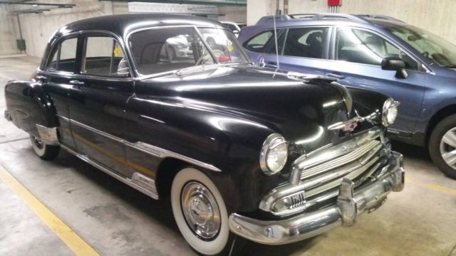 1951 Black Chevrolet Deluxe Coupe