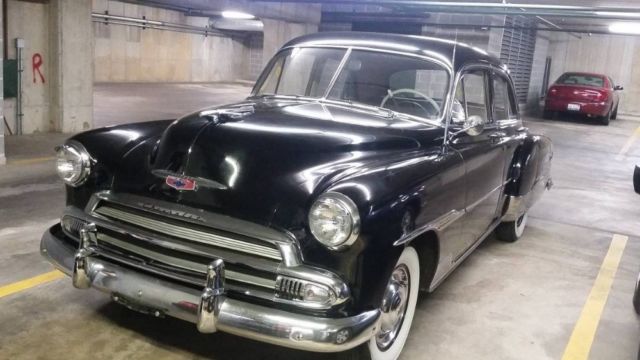1951 Black Chevrolet Deluxe Coupe