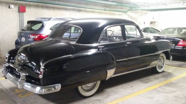 1951 Black Chevrolet Deluxe Coupe