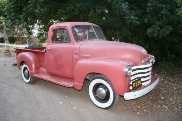 1951 Red Chevrolet Other Pickups Standard Cab Pickup