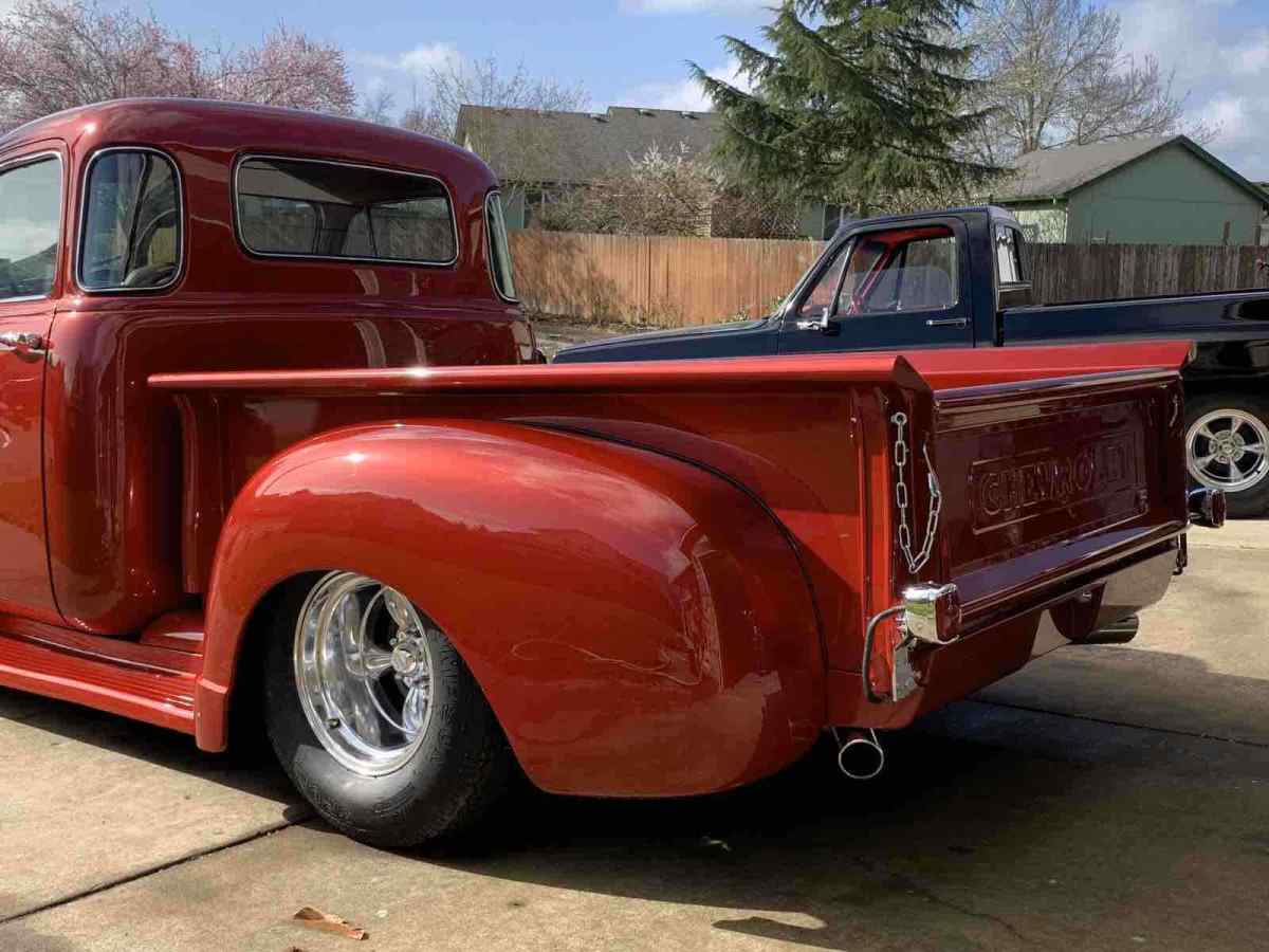 1951 Red Chevrolet Pickup