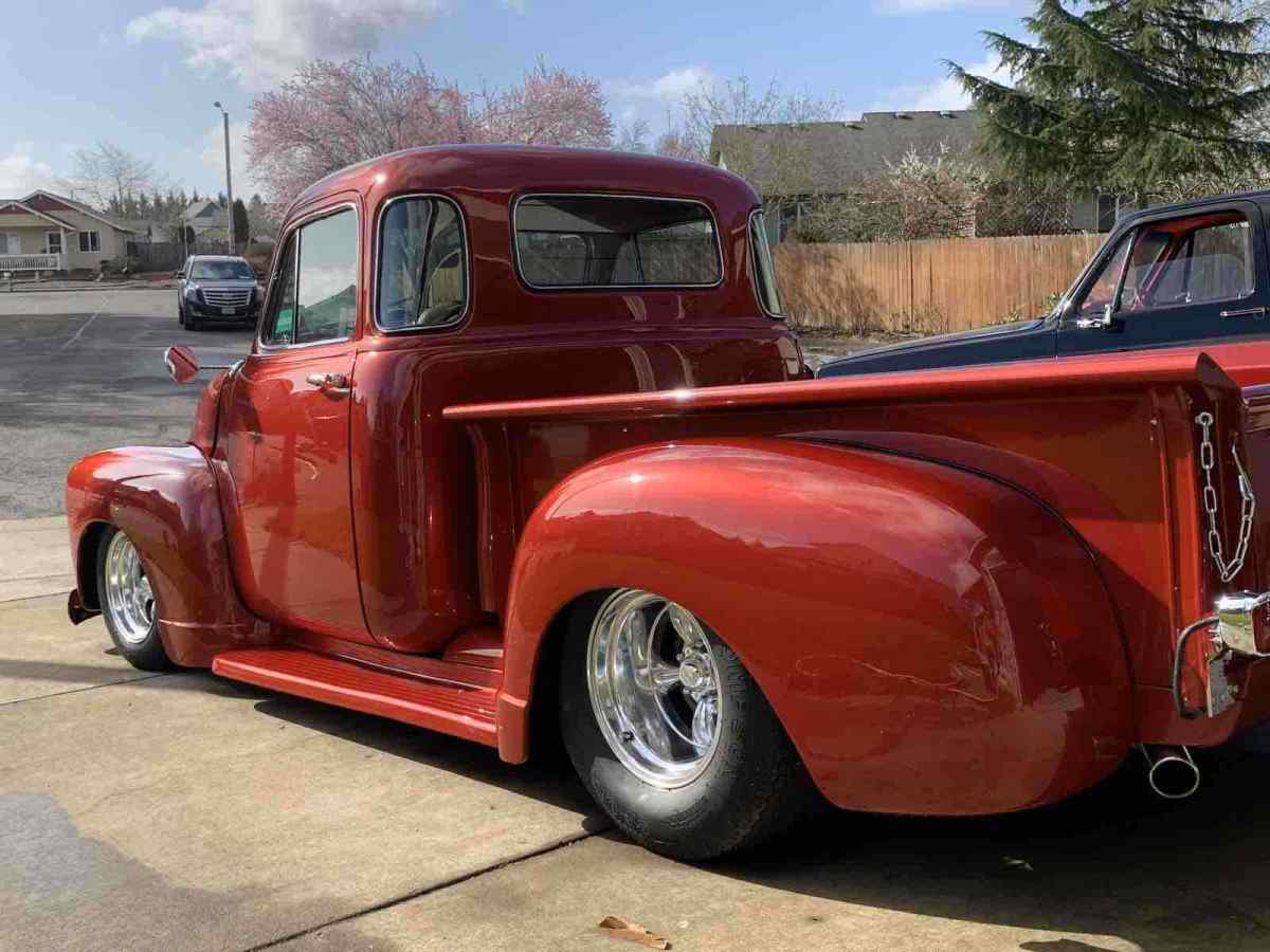 1951 Red Chevrolet Pickup
