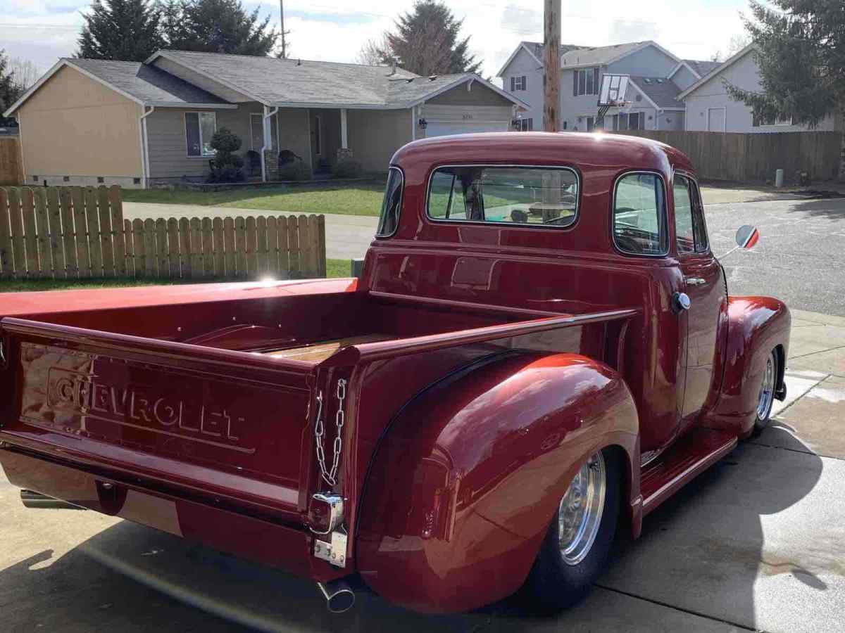 1951 Red Chevrolet Pickup