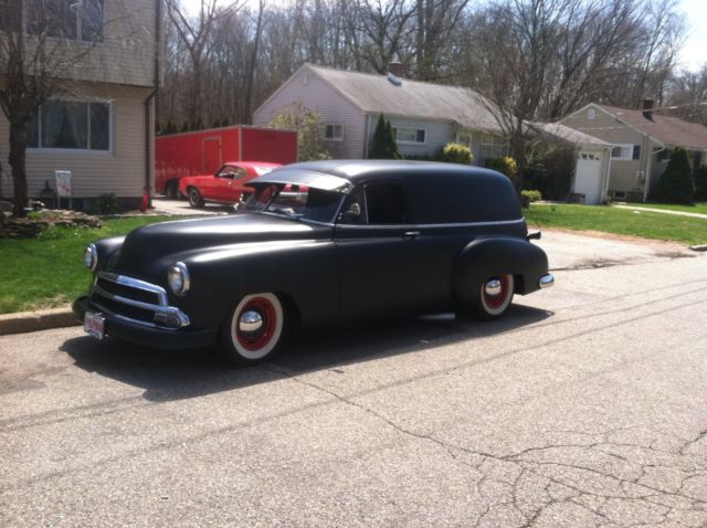 1951 hot rod black Chevrolet sedan delivery sedan delery