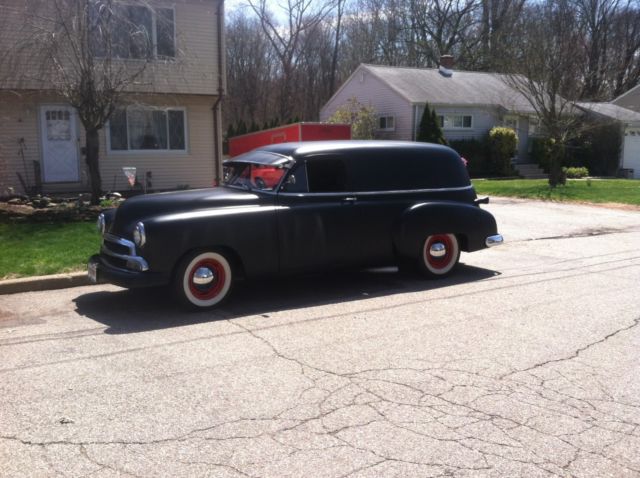 1951 hot rod black Chevrolet sedan delivery sedan delery