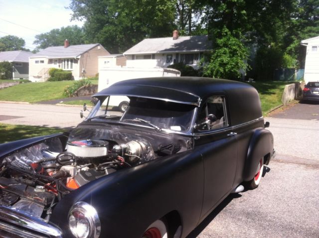 1951 hot rod black Chevrolet sedan delivery sedan delery