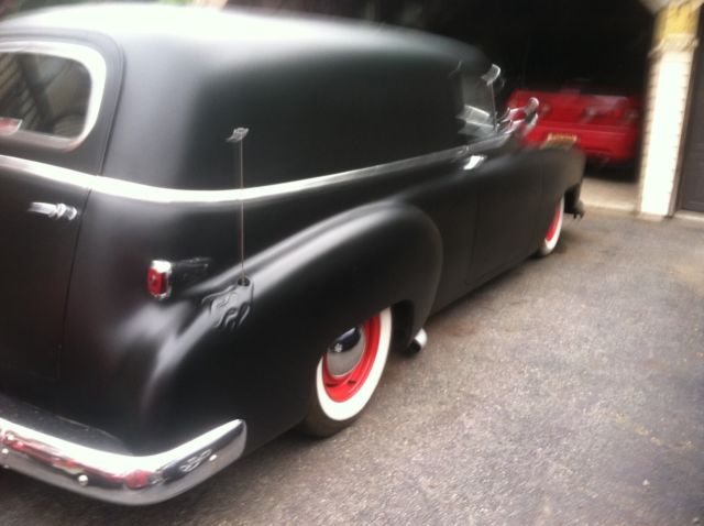 1951 hot rod black Chevrolet sedan delivery sedan delery