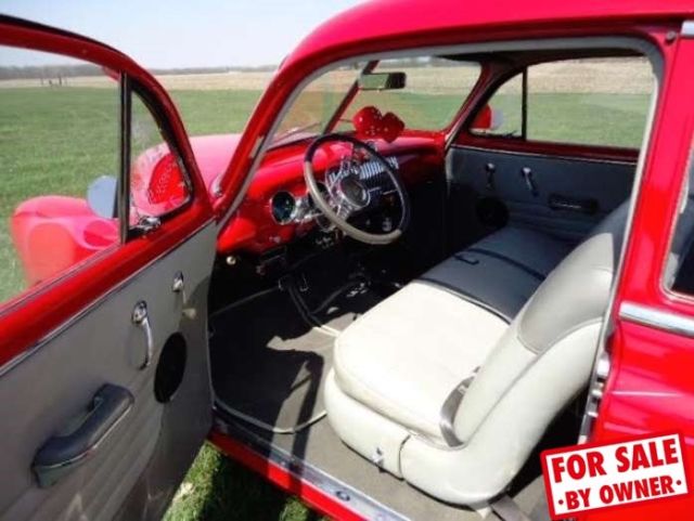 1951 Red Chevrolet Styleline Coupe